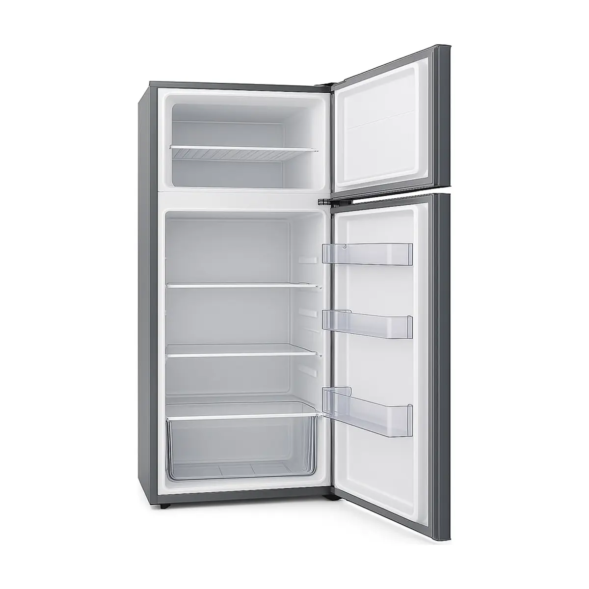 Refrigerador de 8.5 pies cúbicos negro con puertas gris oscuro Royal RF85S - Thumbnail 3