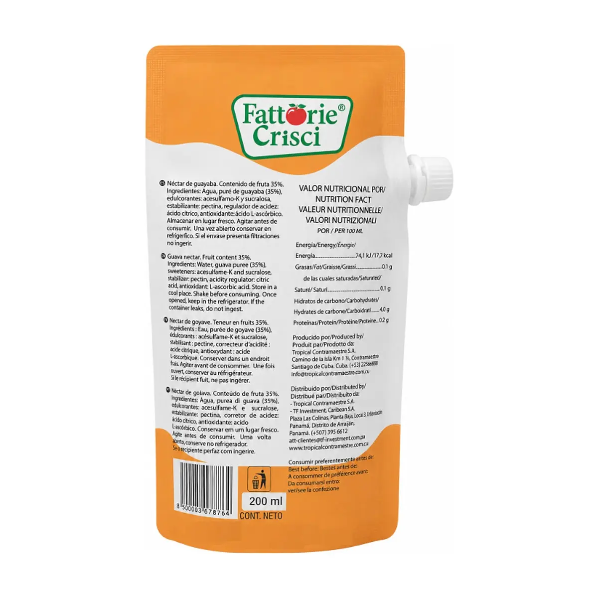 Néctar de guayaba Fattorie Crisci (200 ml) - Thumbnail 2
