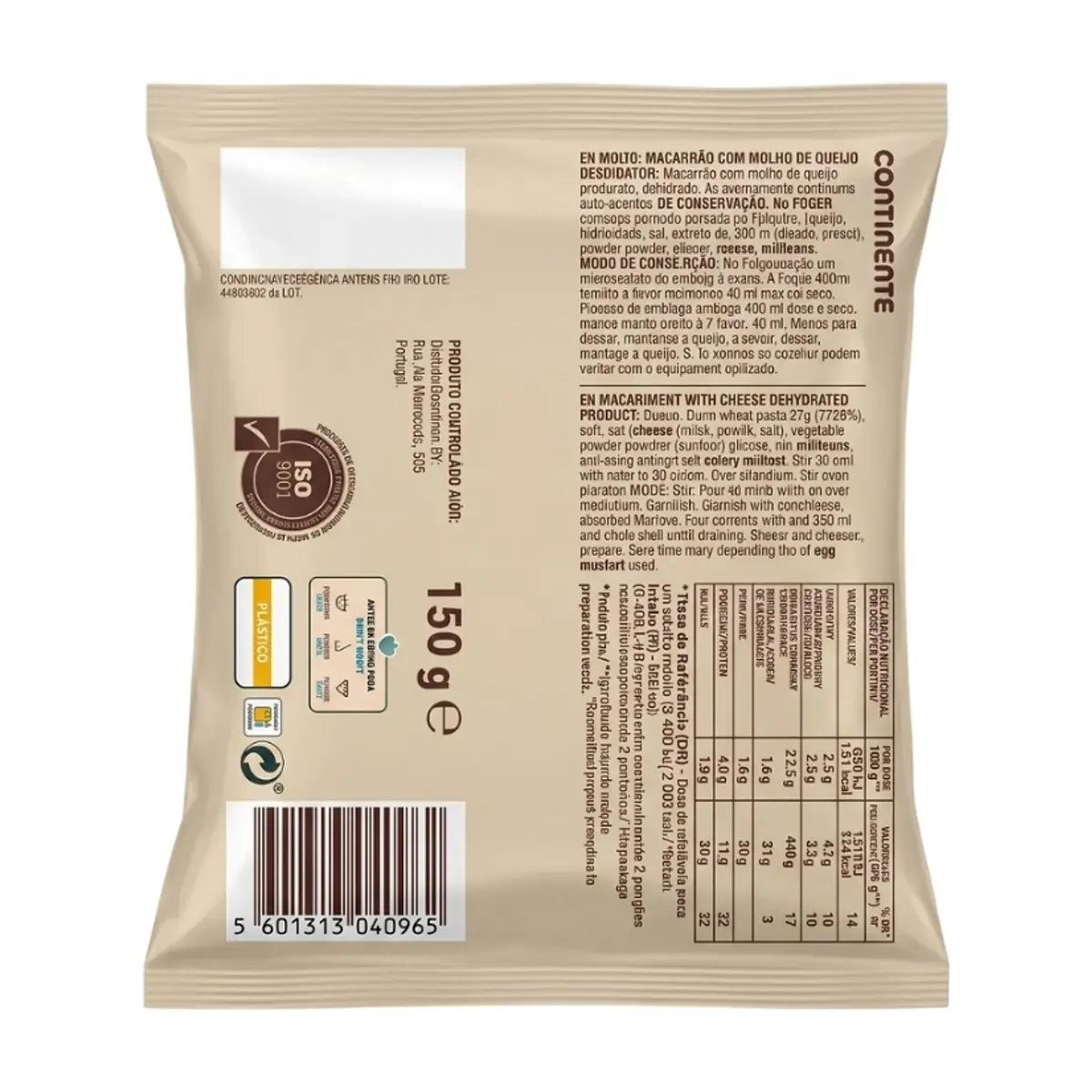 Pasta tallarina carbonara Continente (150 g / 5.29 oz) - Thumbnail 2