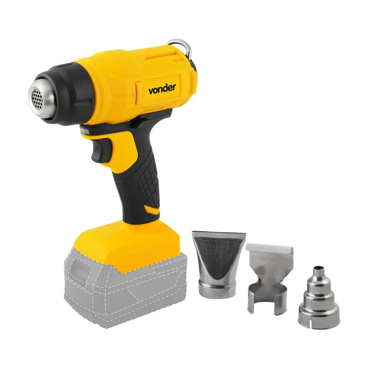Soplador térmico ISTV1827 + Batería 18 V IBV1880 + Cargador de batería rápido de 18 V ICBV1806 Vonder - Thumbnail 2