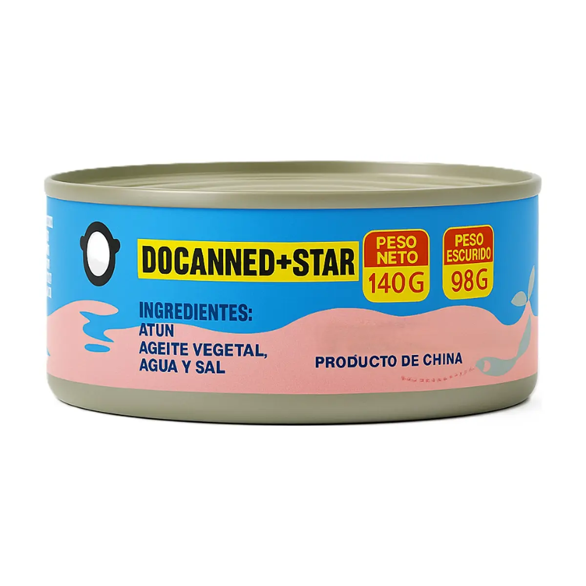 Atún en aceite vegetal Docanned Star (48 x 140 g / 4.9 oz) - Miniatura 3