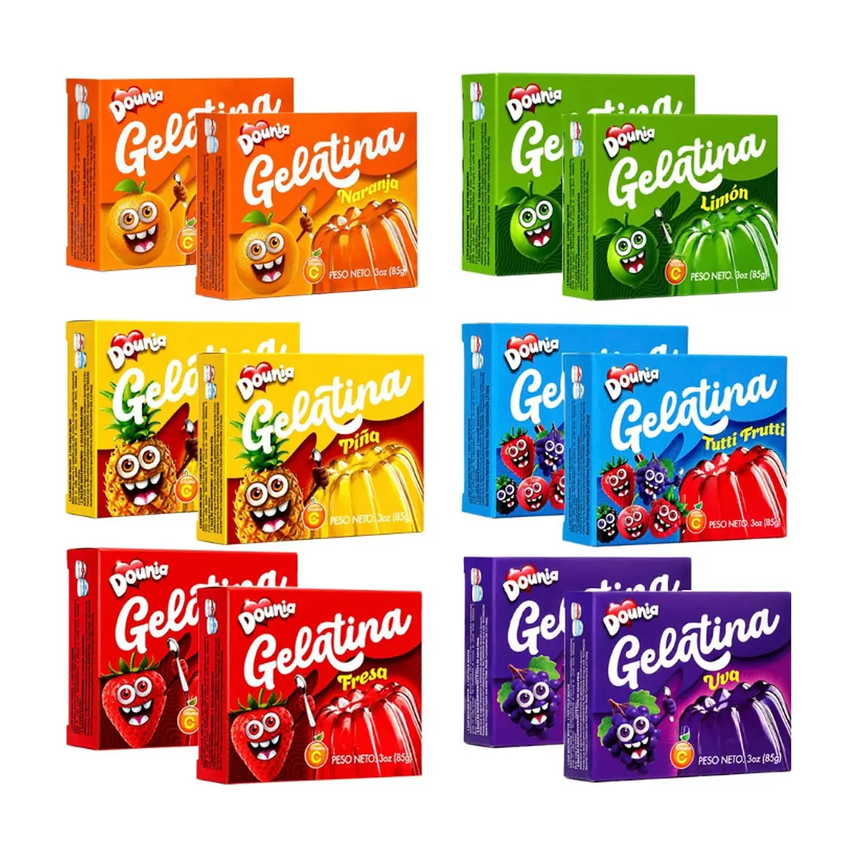 Gelatina variados sabores dobles - Miniatura 1