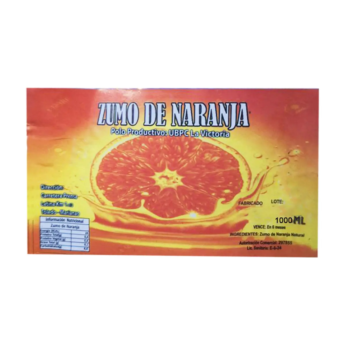 Zumo de naranja (1 L) - Thumbnail 3