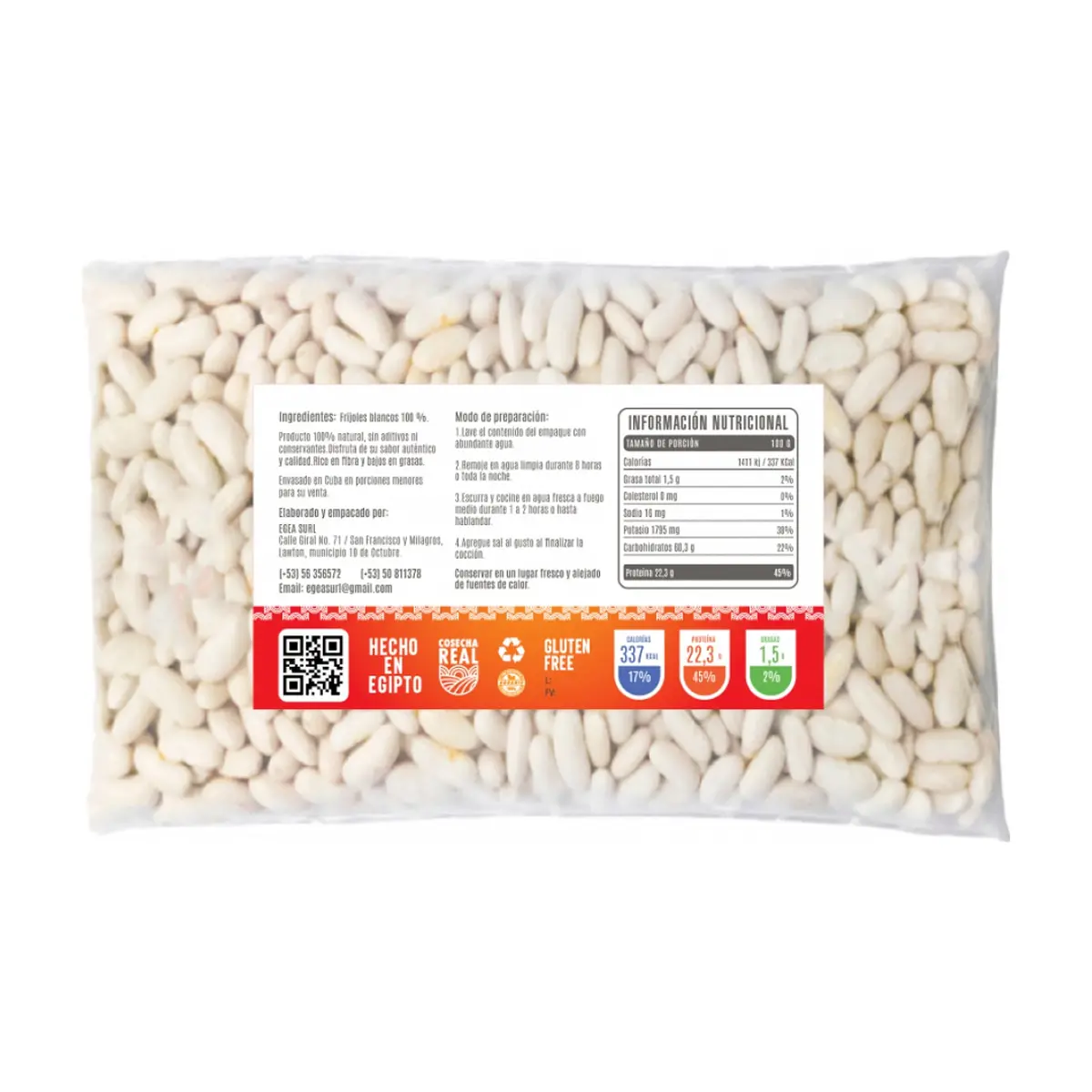 Frijoles blancos Cosecha Real (10 x 1 kg / 2.2 lb) - Thumbnail 2