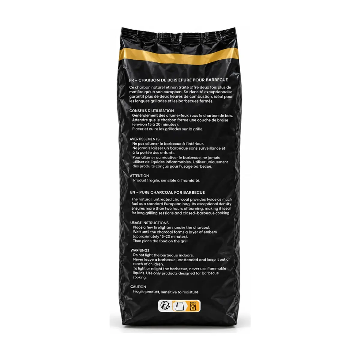 Carbón vegetal purificado Charbon Le Roi (4 kg / 8,8) - Miniatura 3