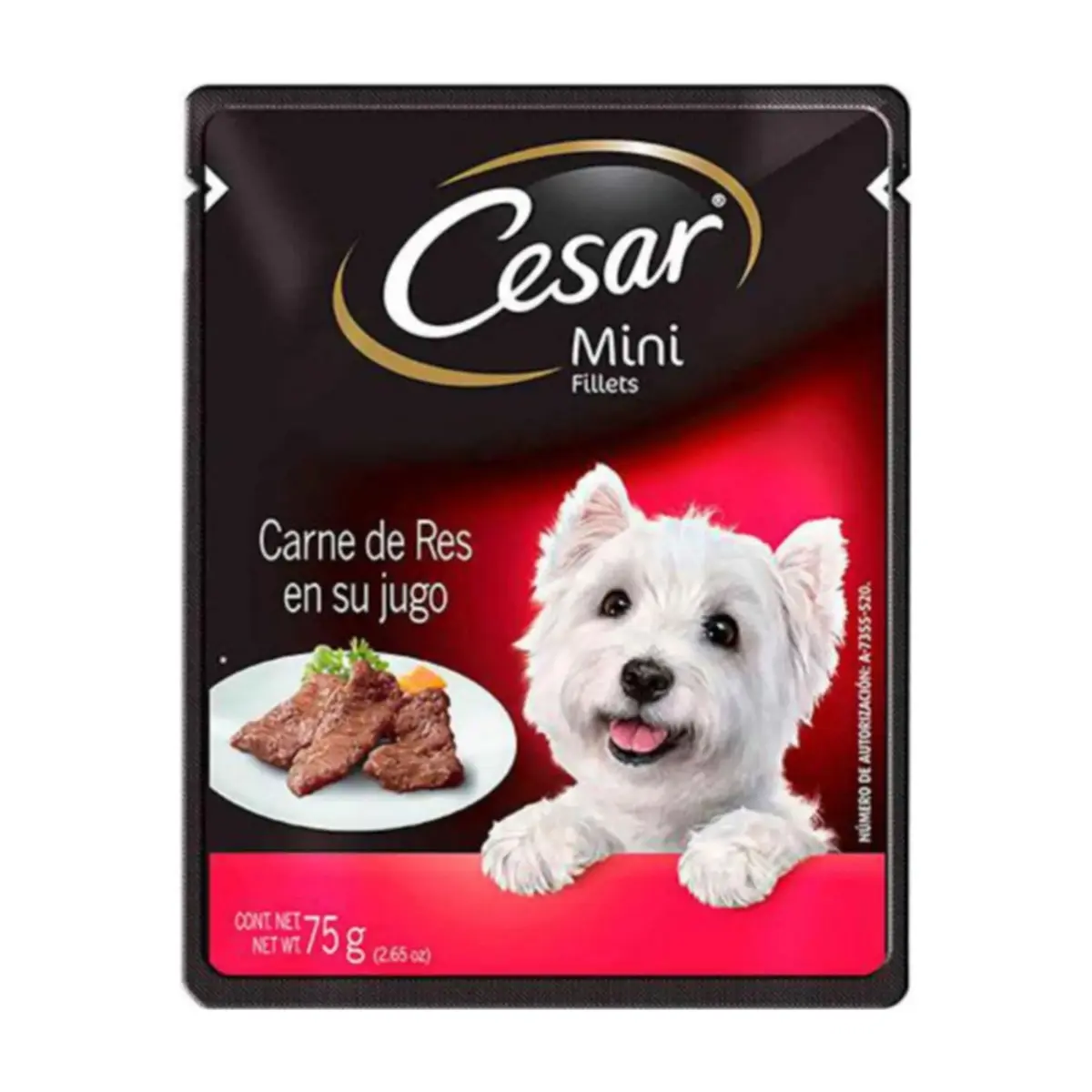 Carne de res en su jugo para perros Cesar (75 g / 2.65 oz)