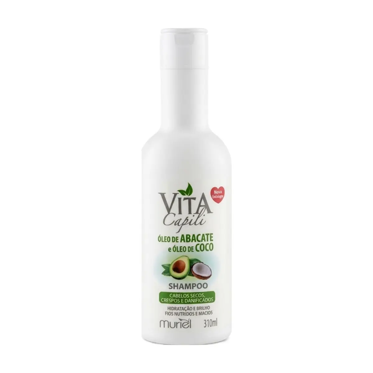 Champú de aceite de aguacate y aceite de coco Muriel Vita Capili (310 ml)