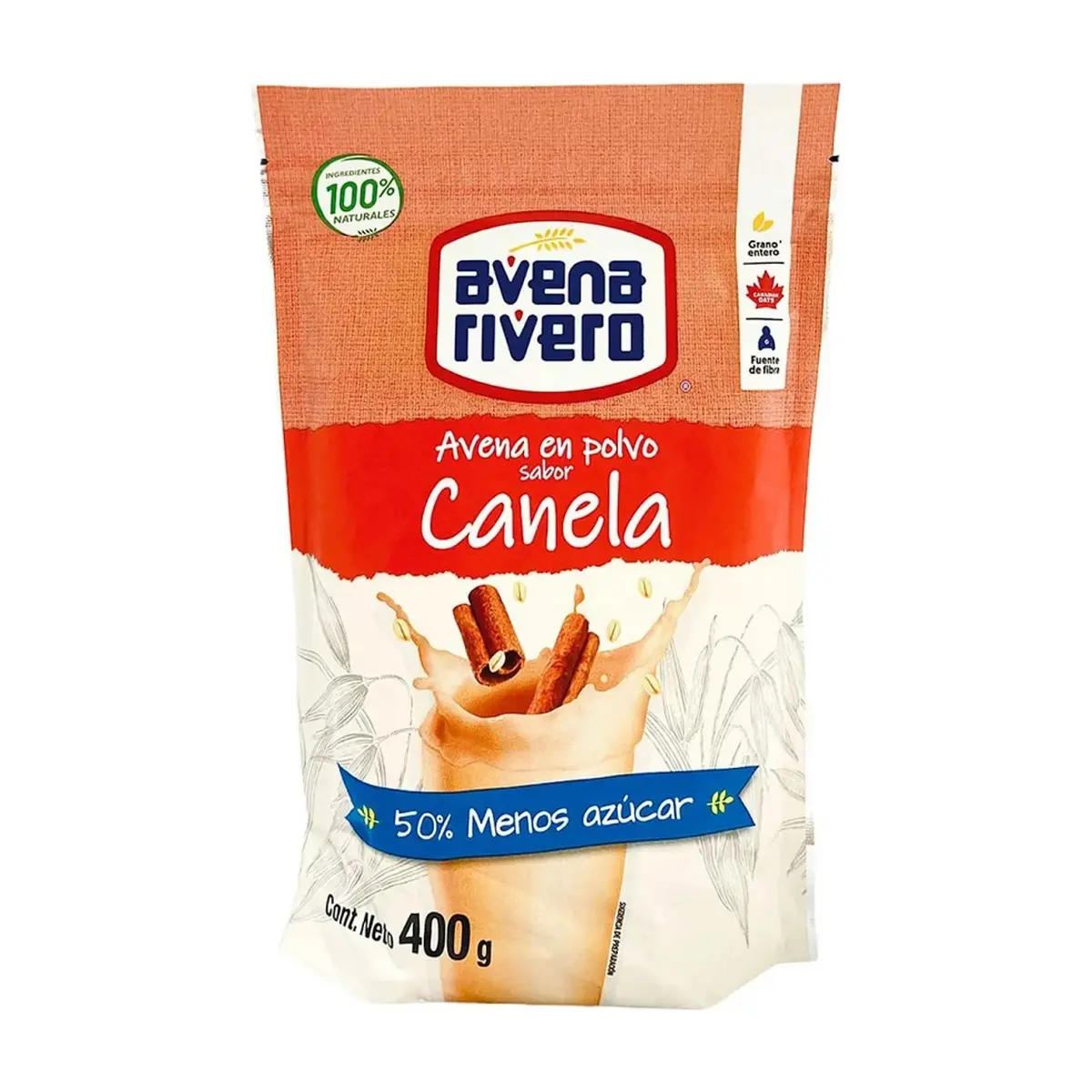 Avena en polvo sabor canela Avena Rivero (400 g / 14.11 oz) - Thumbnail 4