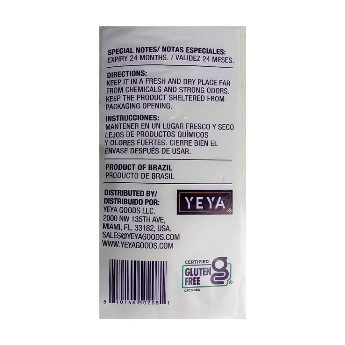 Azúcar blanca granulada YEYA (5 x 5 kg / 11 lb) - Miniatura 3