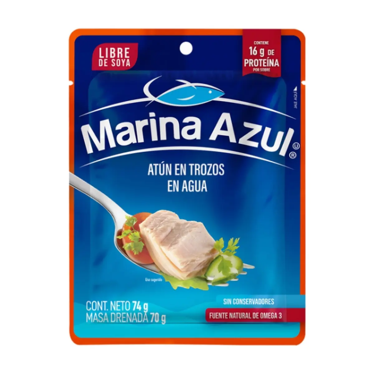 Atún en trozos en agua Marina Azul (74 g / 2.6 oz) - Thumbnail 2