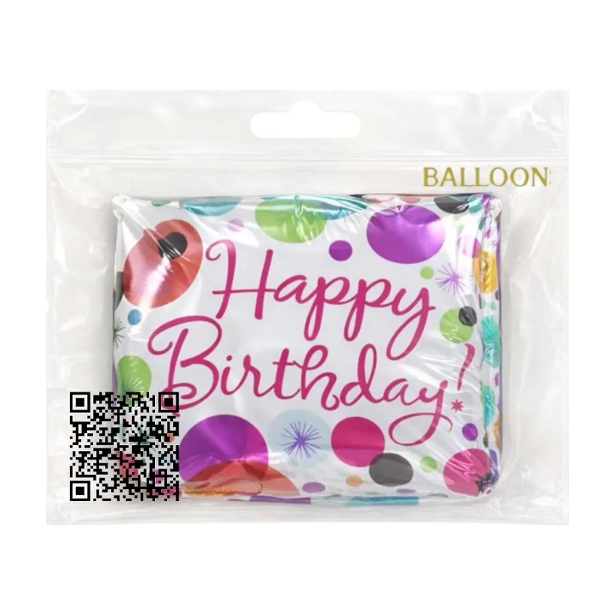 Globo hexagonal con cartel de Happy Birthday Ballon (18 pulgadas) - Thumbnail 2