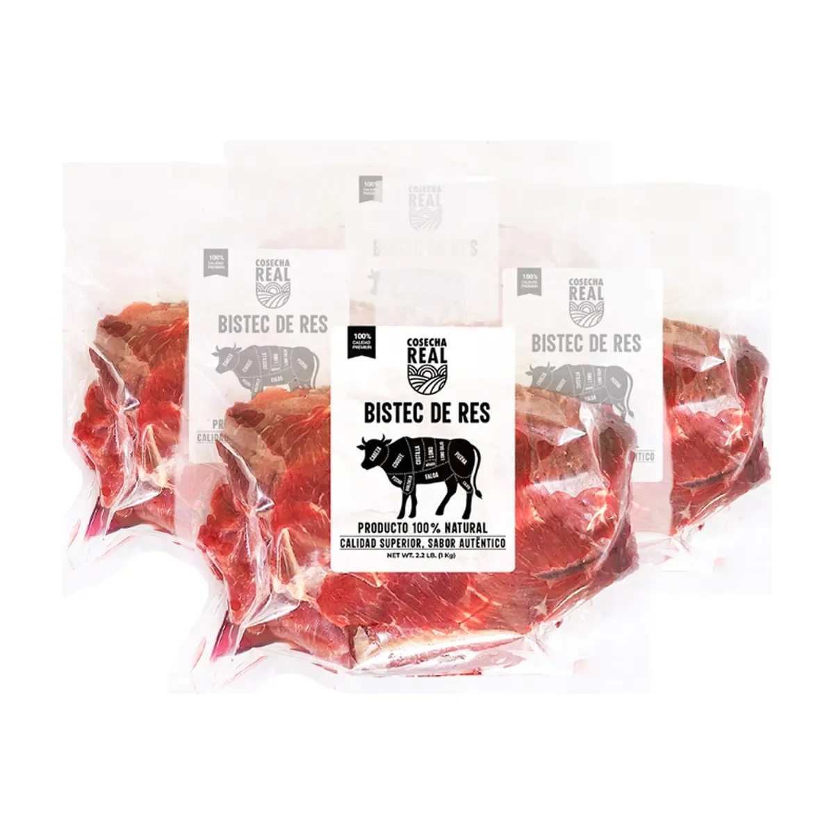 Bistec de res Cosecha Real (4 x 1 kg / 2.2 lb) - Miniatura 1