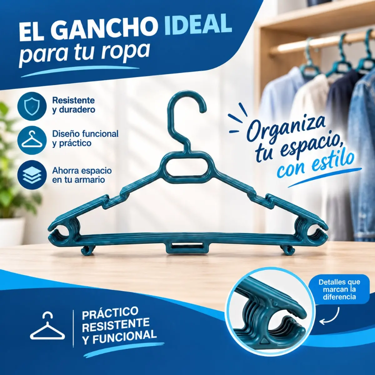 Set de percheros para ropa Nayper (10 U) - Thumbnail 3