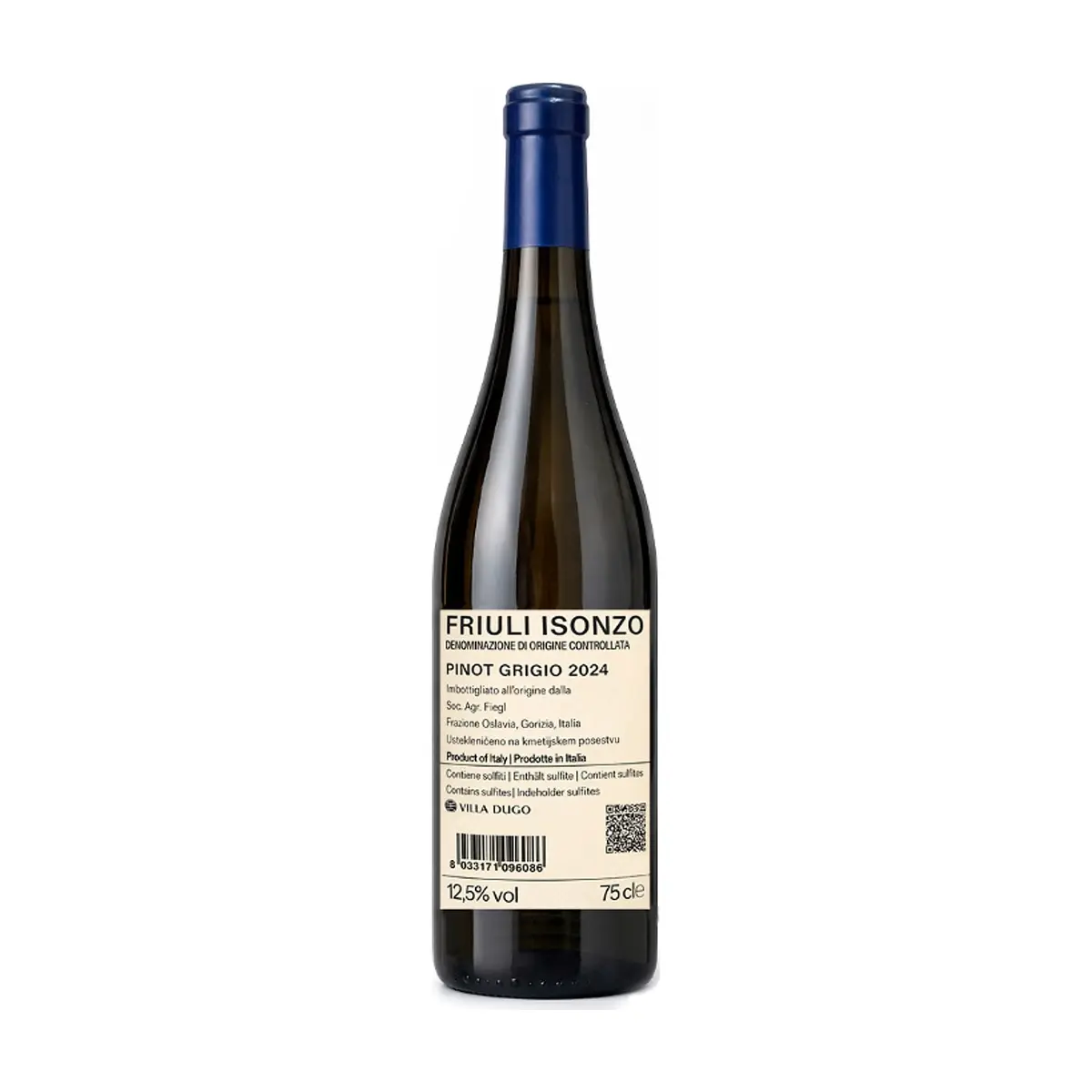 Vino Blanco Pinot Grigio Friuli Isonzo Villa Dugo (750 ml) - Thumbnail 2