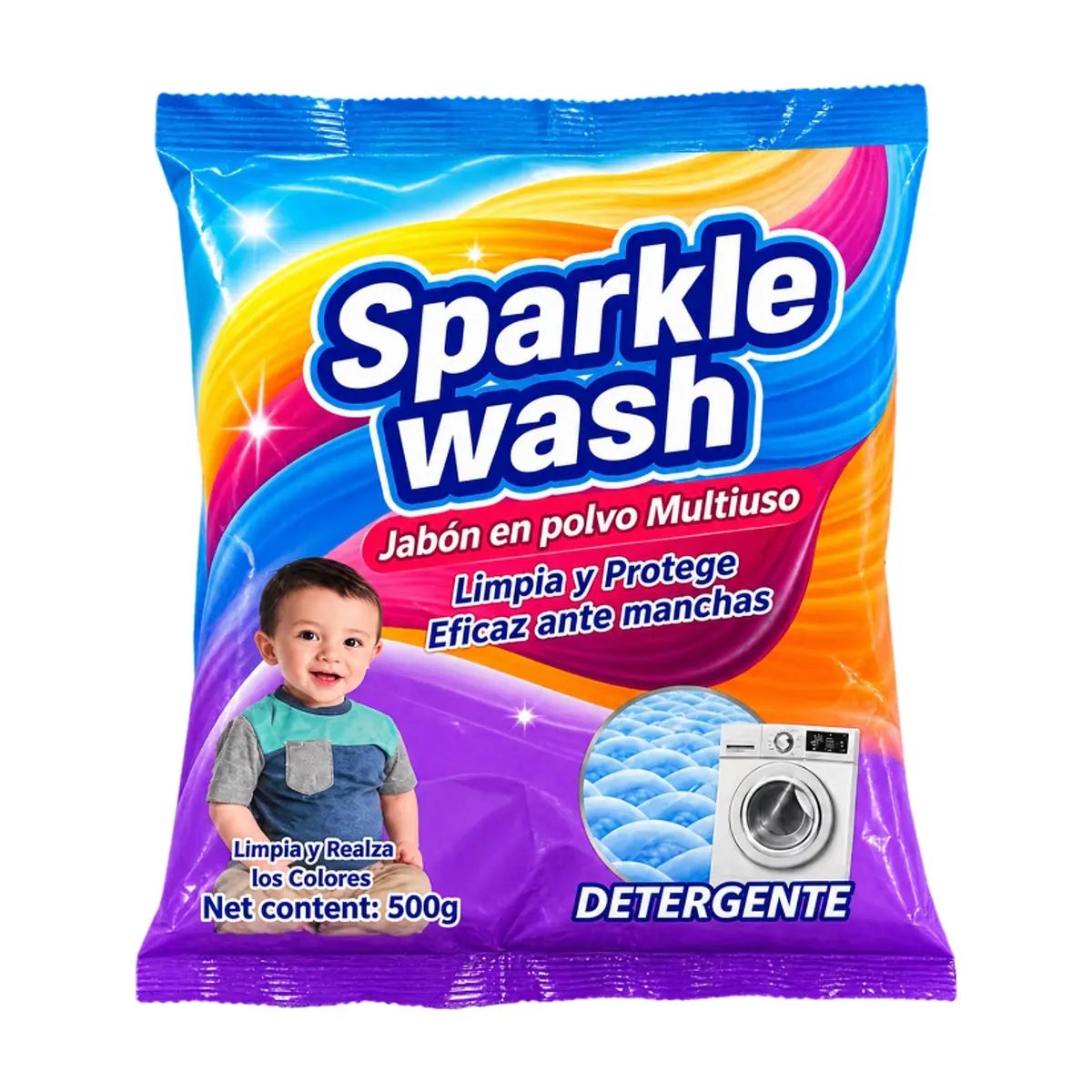 Detergente en polvo Sparkle Wash (500 g / 1.1 lb)