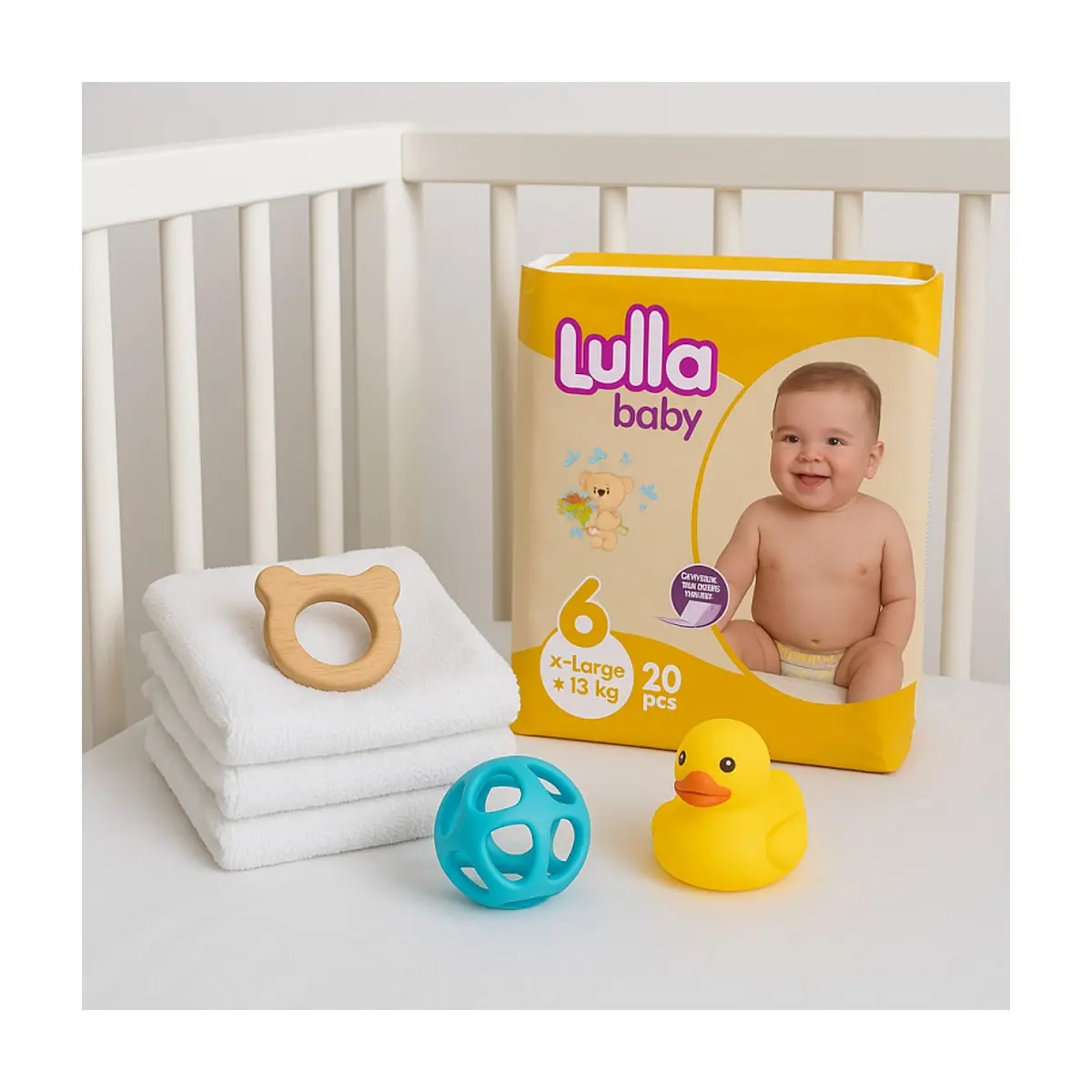 Pañales desechables para bebé etapa 6 X-Large Lulla Baby (20 U) - Thumbnail 6