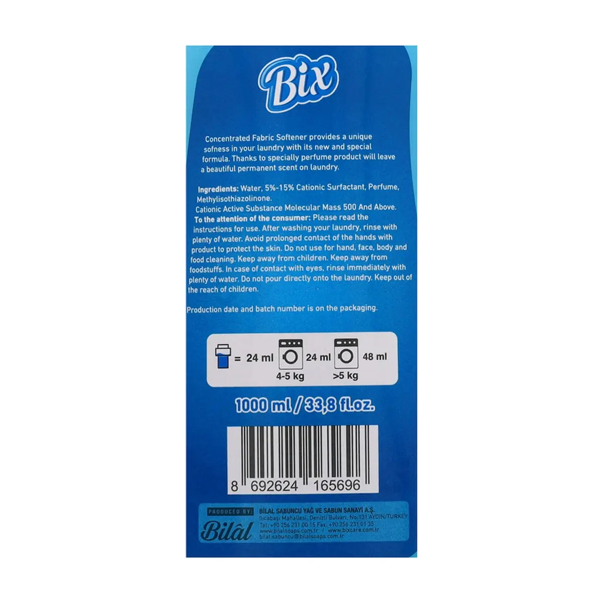 Suavizante concentrado extra perfume para ropa Bix (1 L) - Thumbnail 4