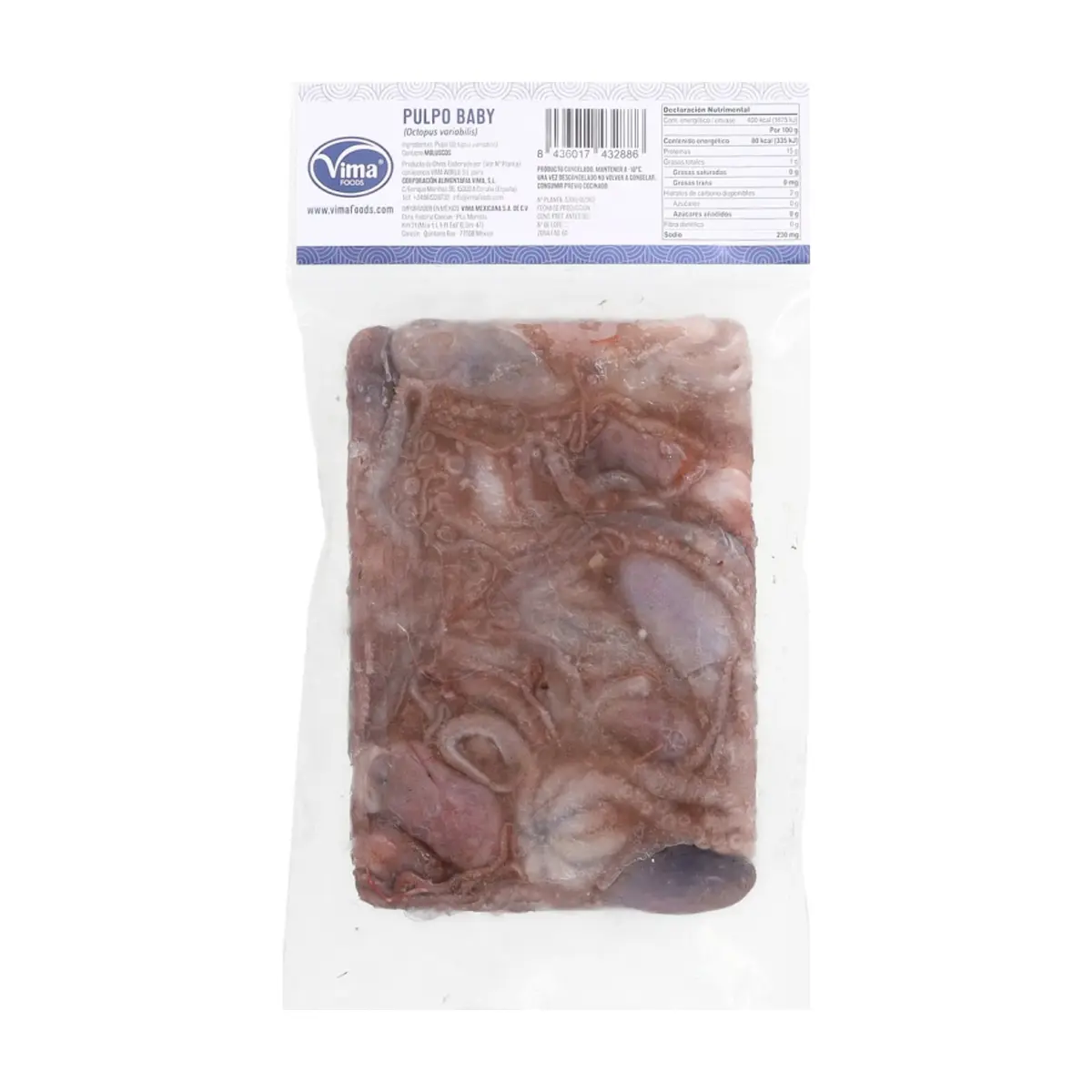 Pulpo Baby Vima Foods (500 g / 1.1 lb) - Thumbnail 2
