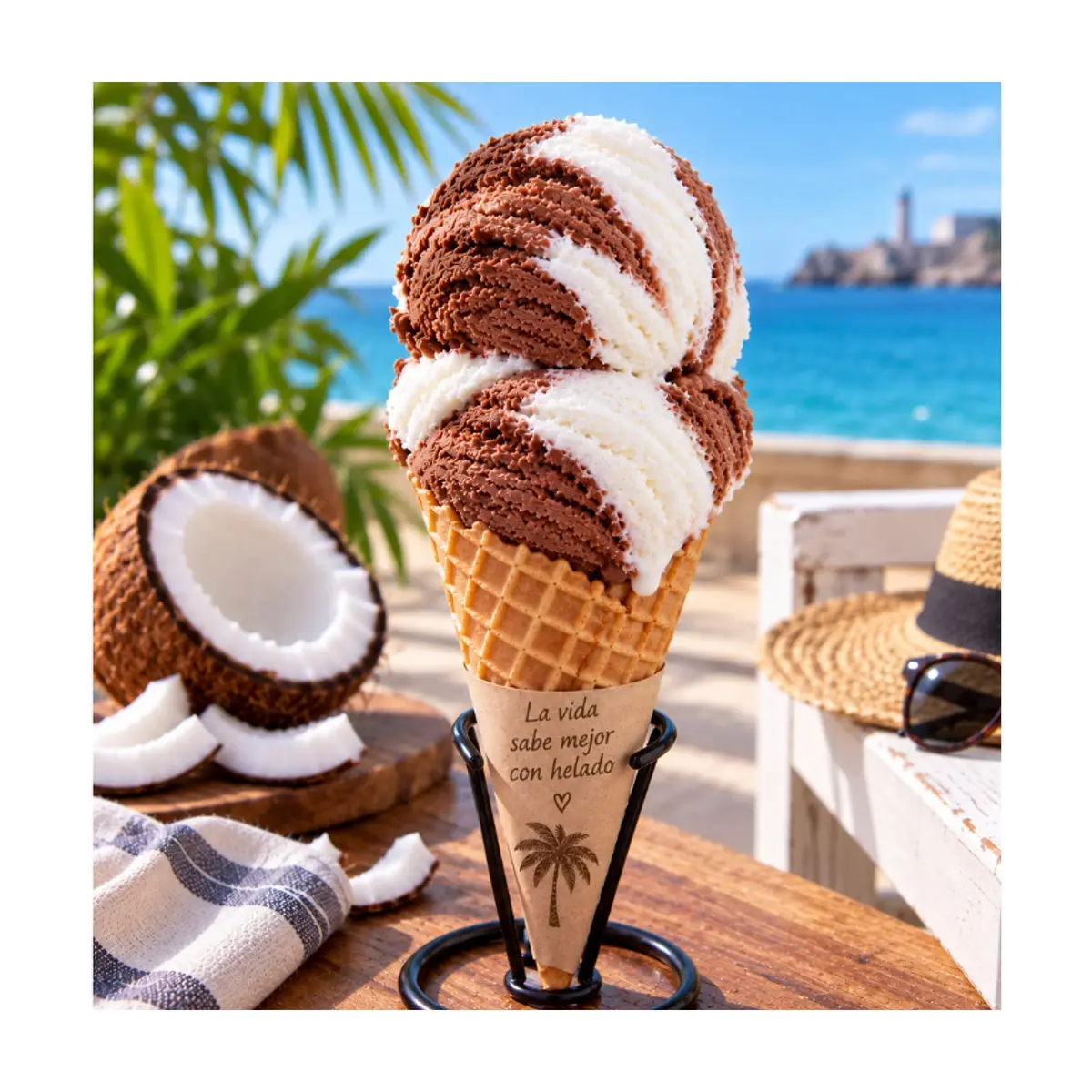 Helado doble crema sabor chocolate y coco Alask (4 L) - Miniatura 4