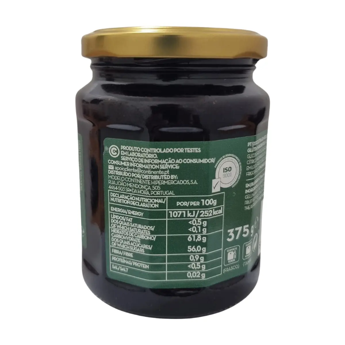 Mermelada extra de arándanos Continente (375 g / 13.23 oz) - Miniatura 3