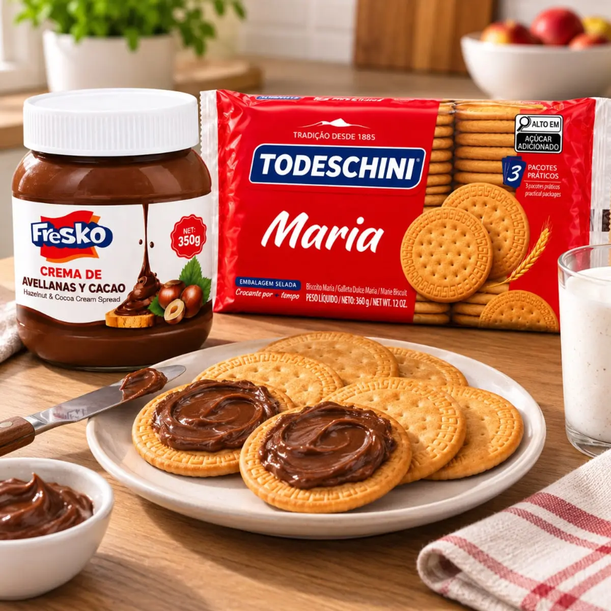 Galletas marías + nutella - Thumbnail 2