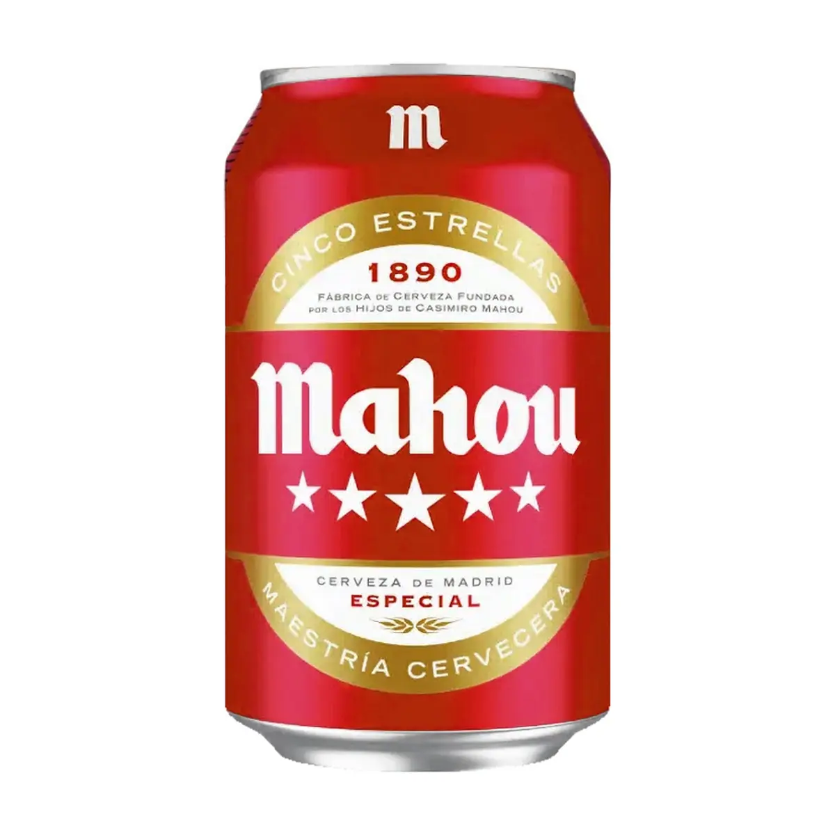 Cerveza Cinco Estrellas Mahou (12 x 330 ml) - Miniatura 2