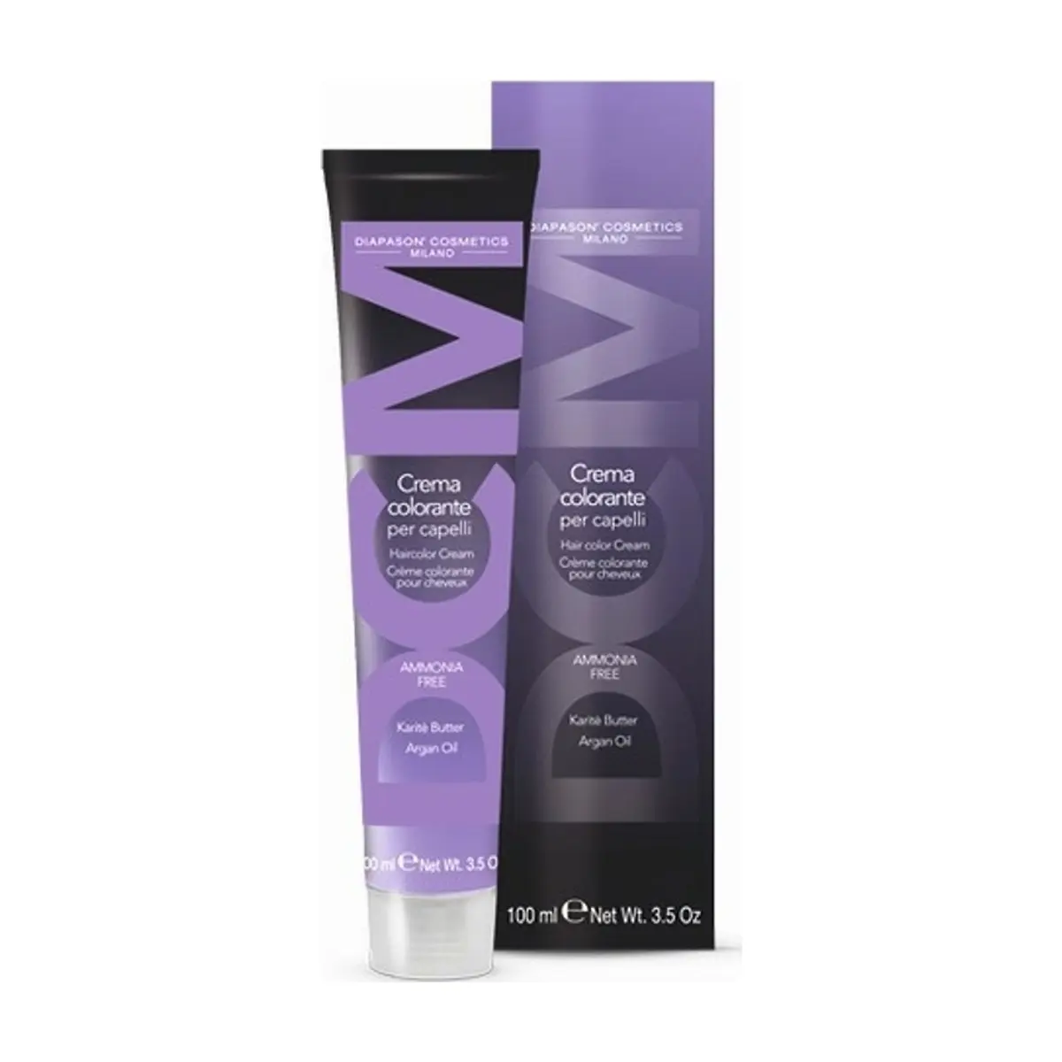 Crema colorante para el cabello DCM No. 5/58 Castaño Claro Rojizo Violeta (100 ml) - Thumbnail 2