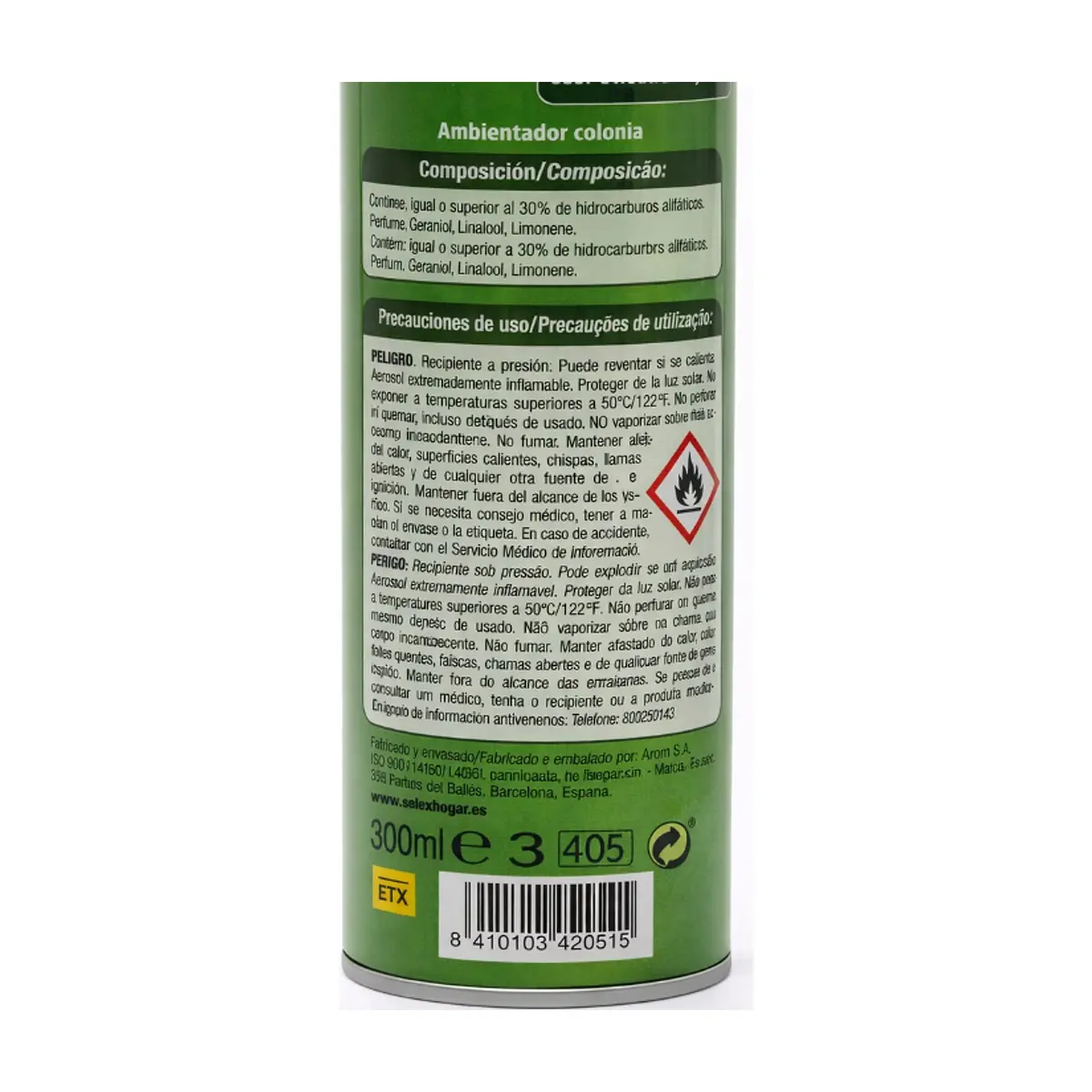 Ambientador Floral Colonia Selex (300 ml) - Thumbnail 3