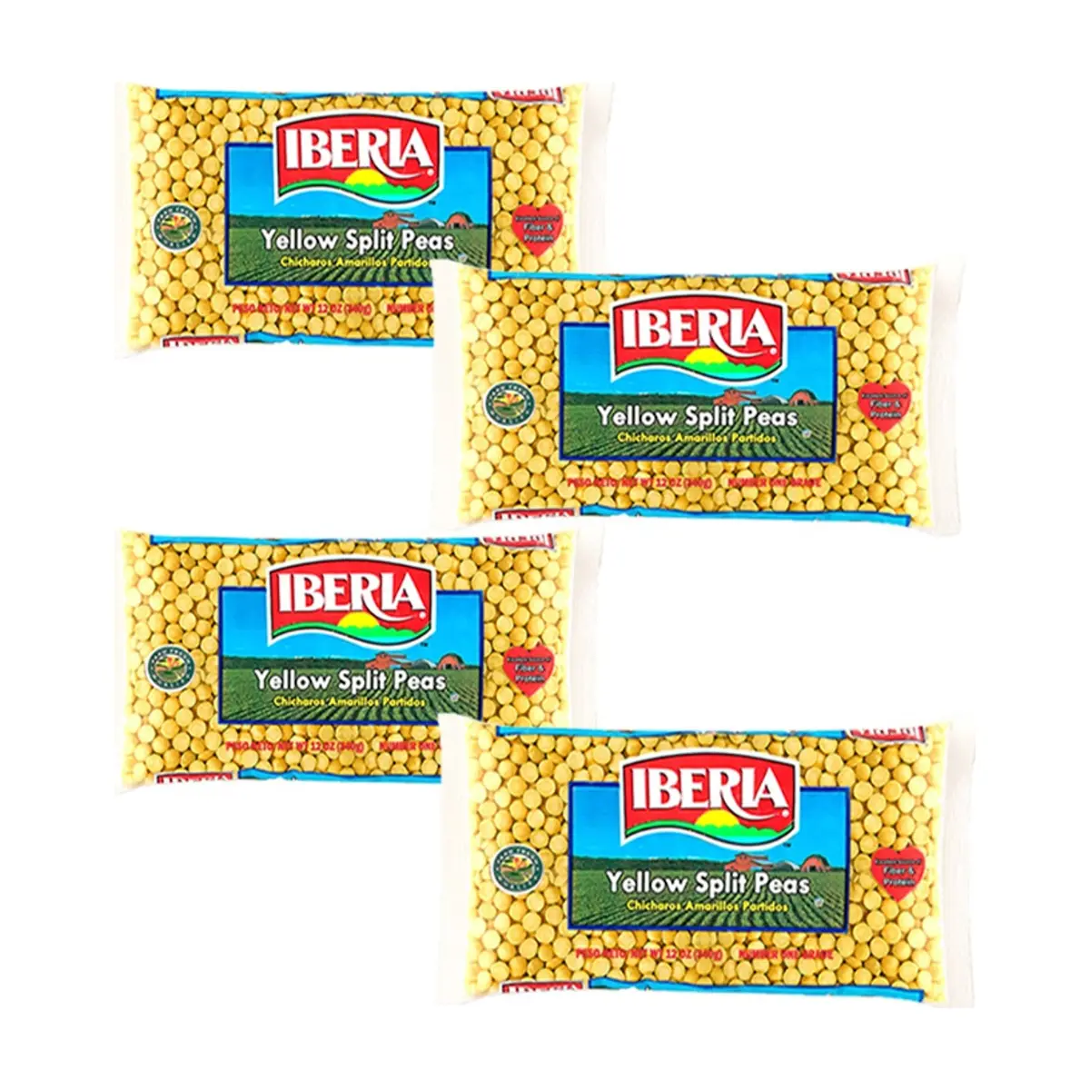 Chicharos amarillos partidos Iberia ( 4 x 340 g / 12 oz)