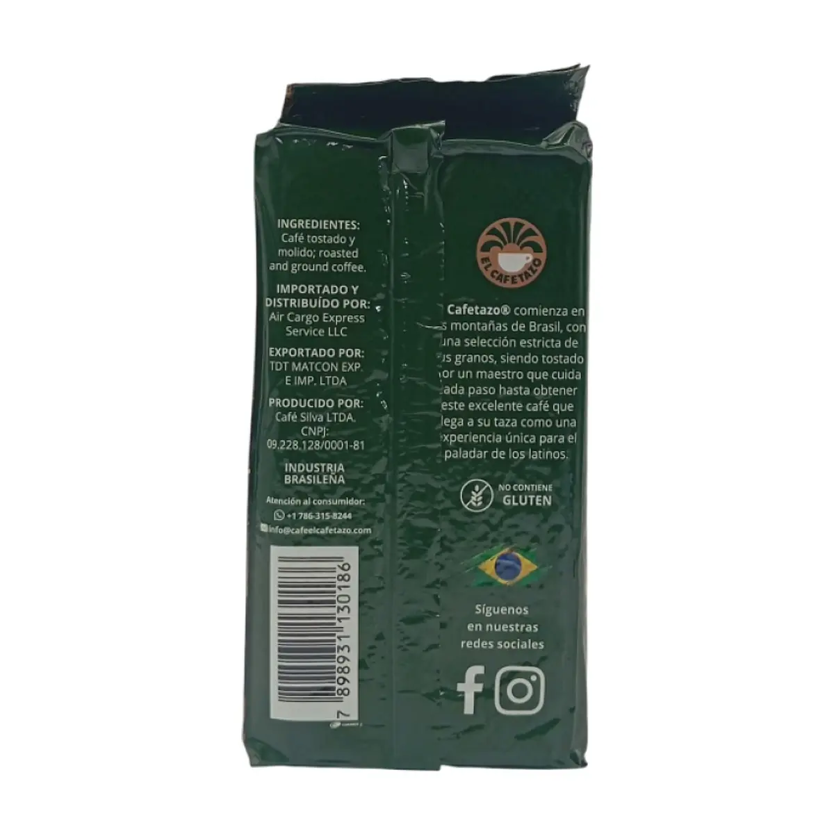 Café espresso tostado y molido El Cafetazo (284 g / 10 oz) - Thumbnail 2