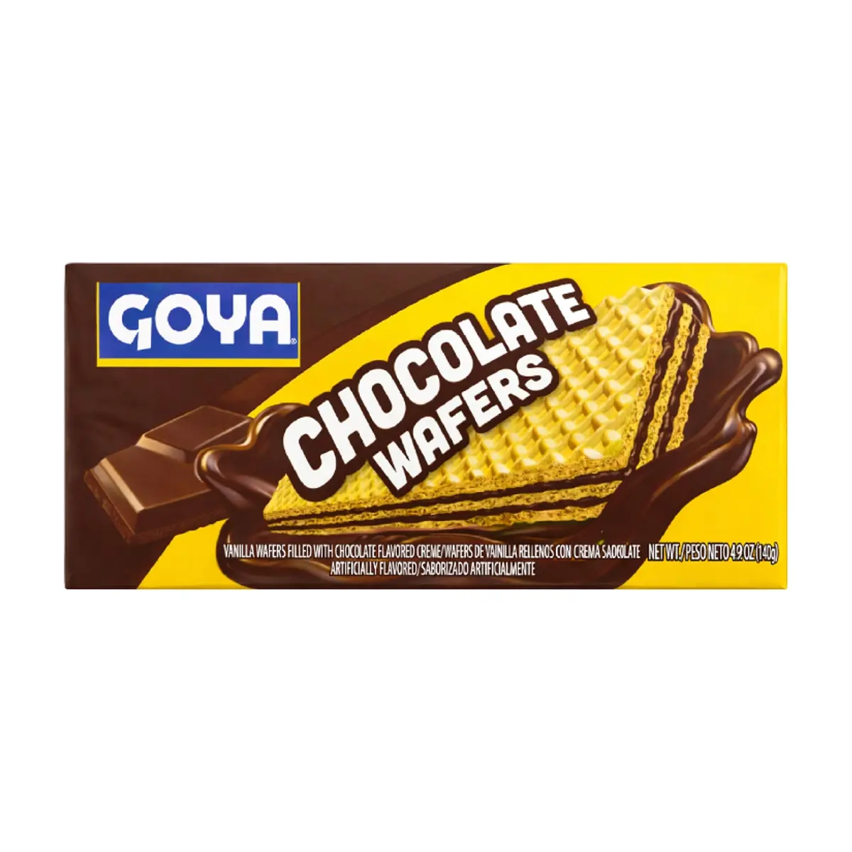 Sorbeto de vainilla relleno con crema sabor a chocolate Goya (140 g / 4.94 oz)