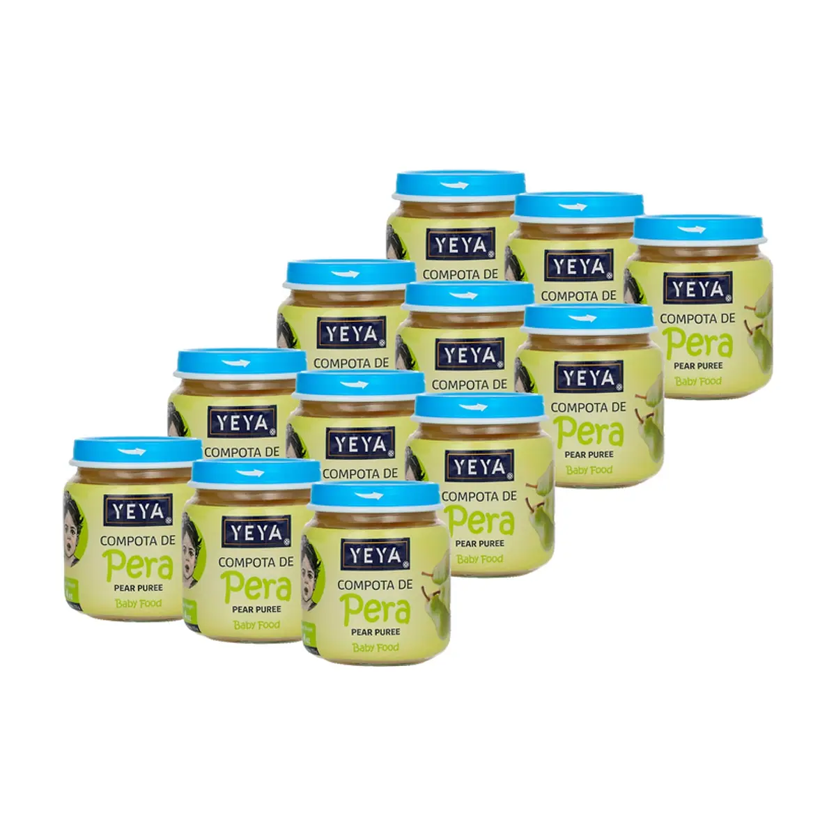 Compota de pera YEYA (12 x 113 g / 4 oz)