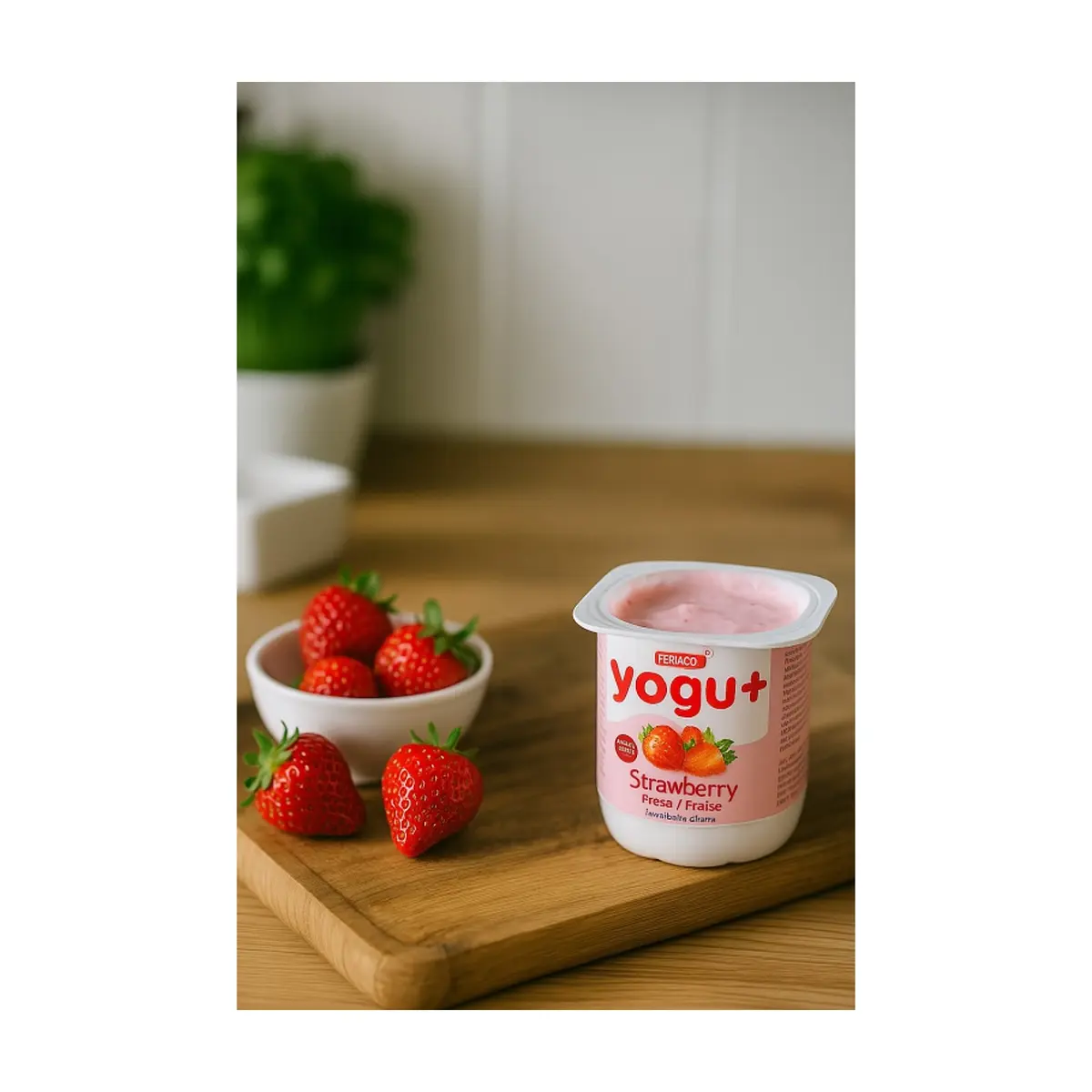 Yogur pasteurizado sabor a fresa (8 x 125 g) - Miniatura 5