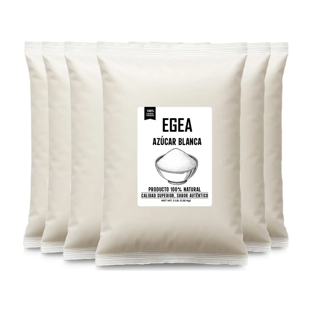 Azúcar blanca EGEA (6 x 1.36 kg / 3 lb)