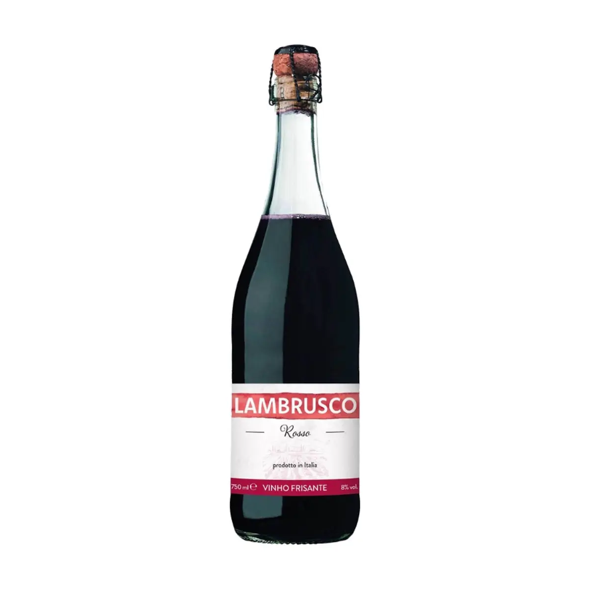 Vino tinto espumoso Lambrusco Rosso Continente (750 ml / 25.36 fl oz)