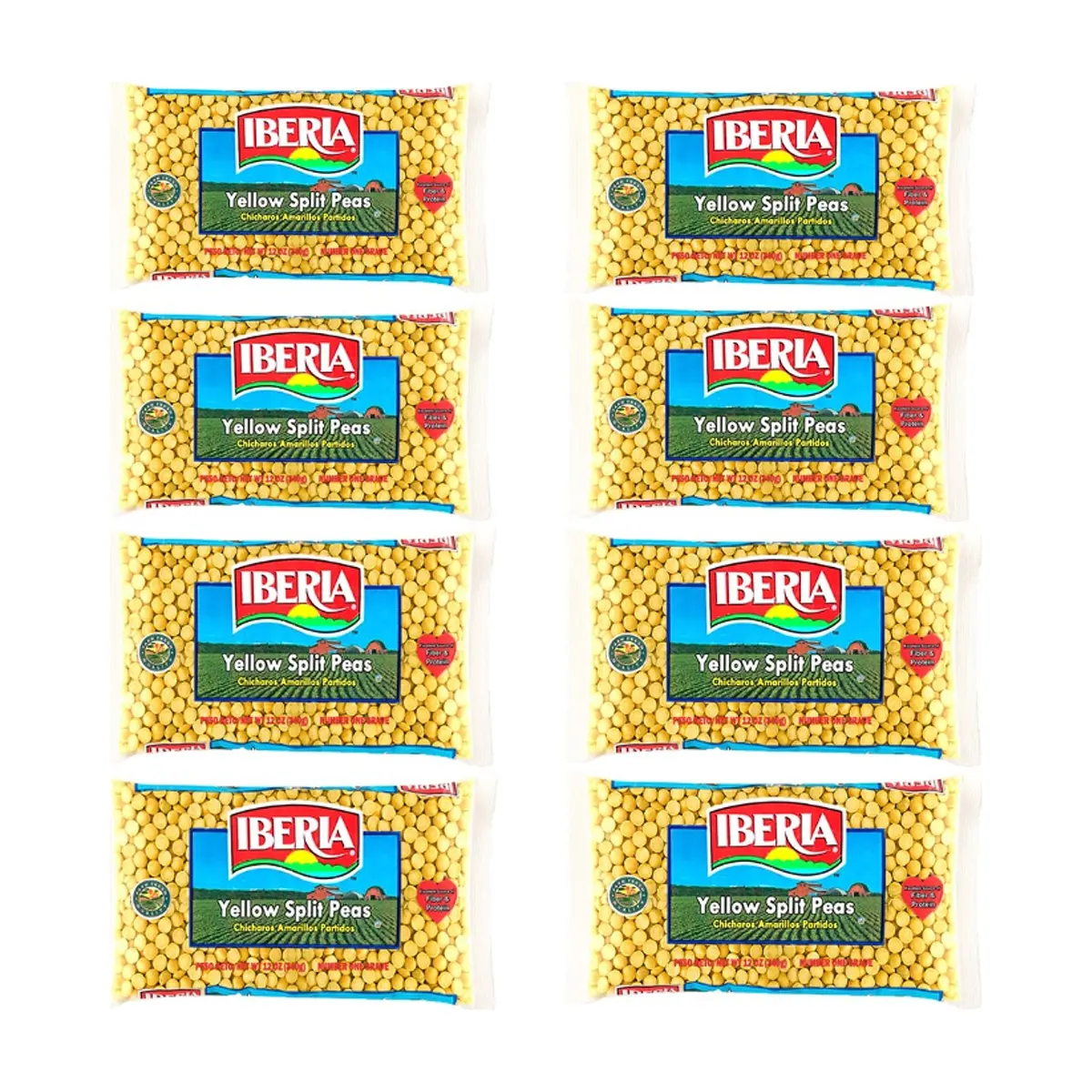 Chicharos amarillos partidos Iberia ( 8 x 340 g / 12 oz) - Miniatura 1