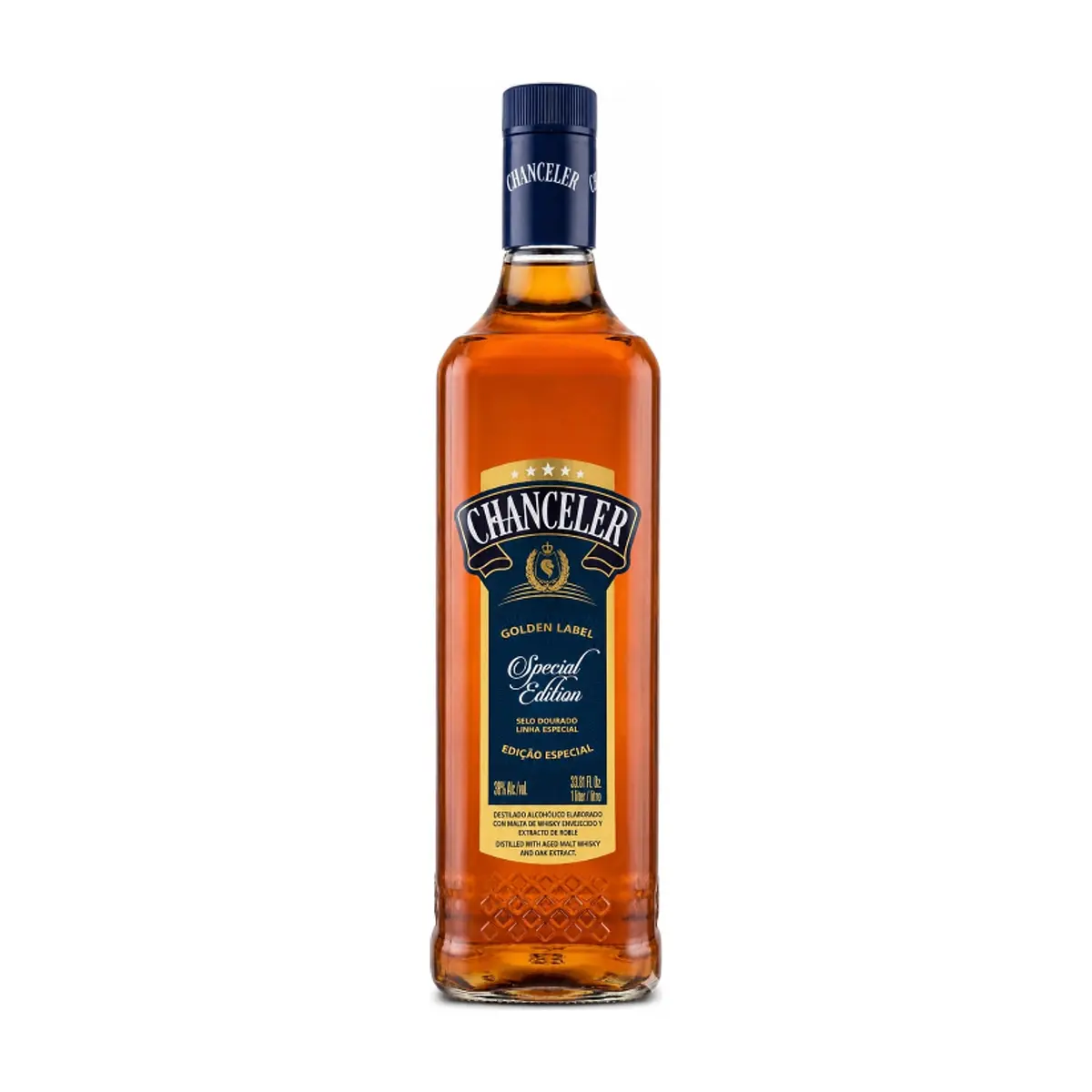 Whisky edición especial etiqueta dorada Chanceler (1 L)
