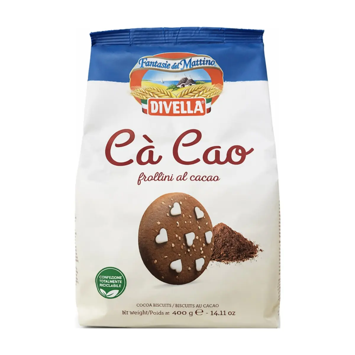 Galletas de cacao Cà Cao Divella (400 g / 14.11 oz)