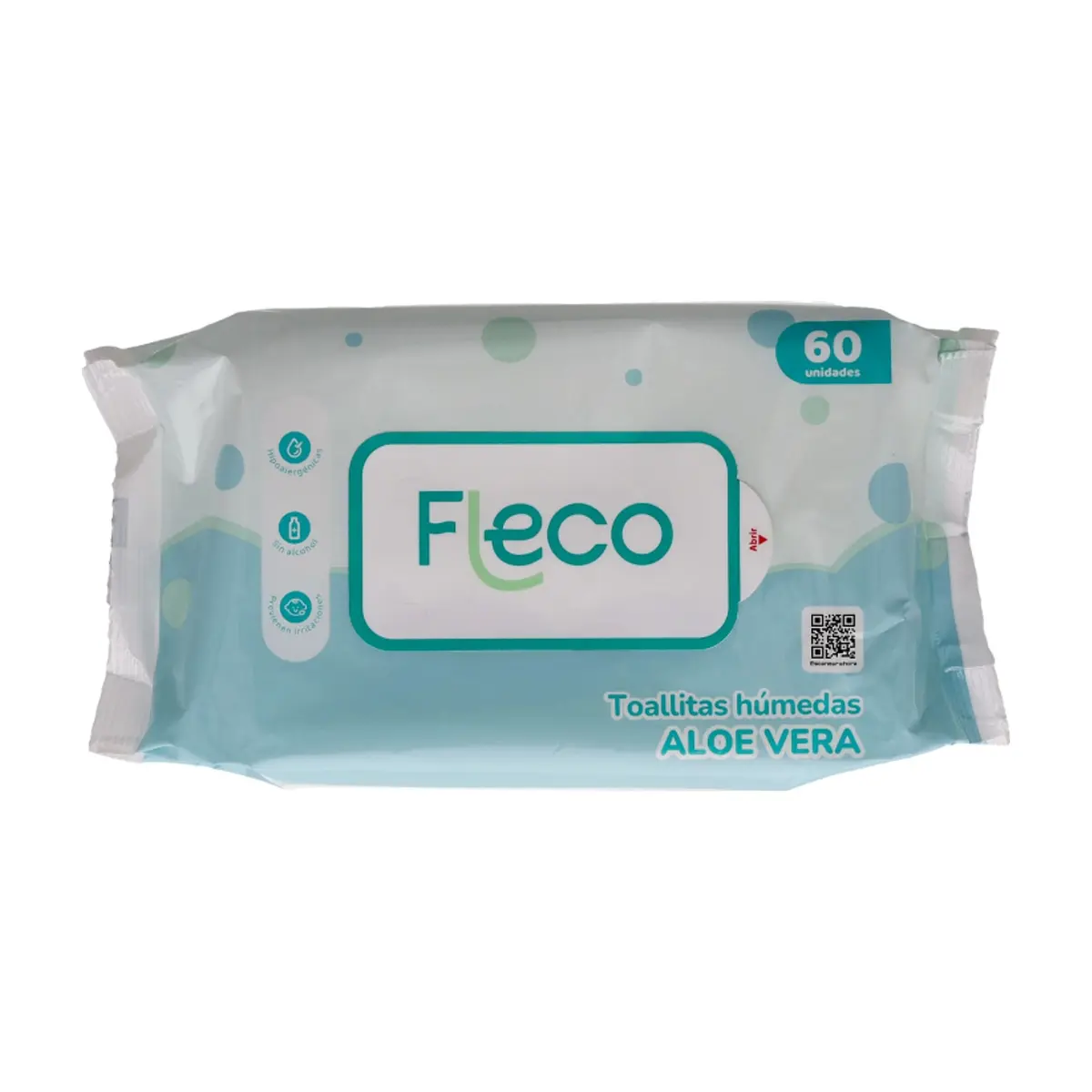Toallitas húmedas con aloe vera Fleco (60 U) - Miniatura 1
