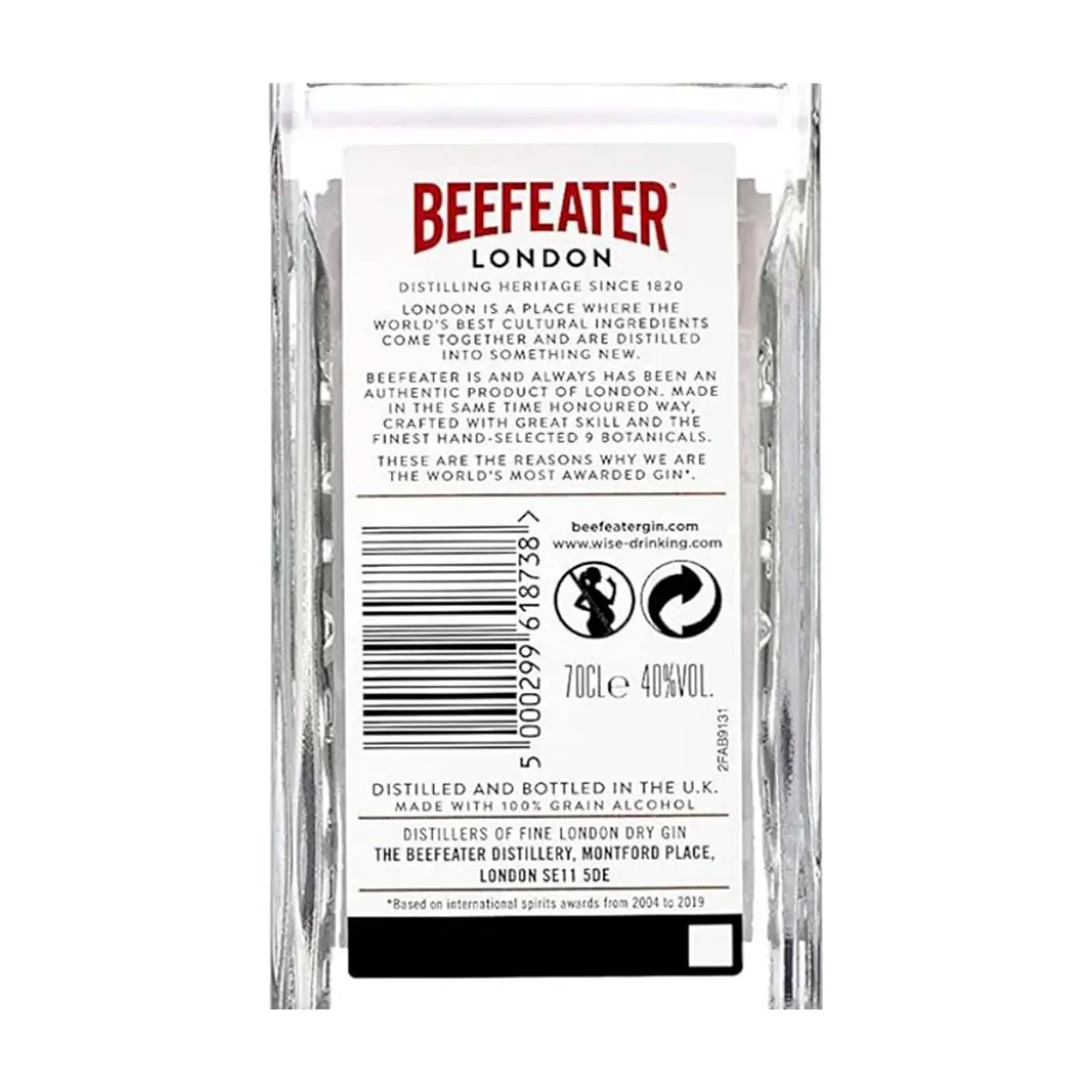 Ginebra 40 % vol Beefeater (700 ml) - Thumbnail 2