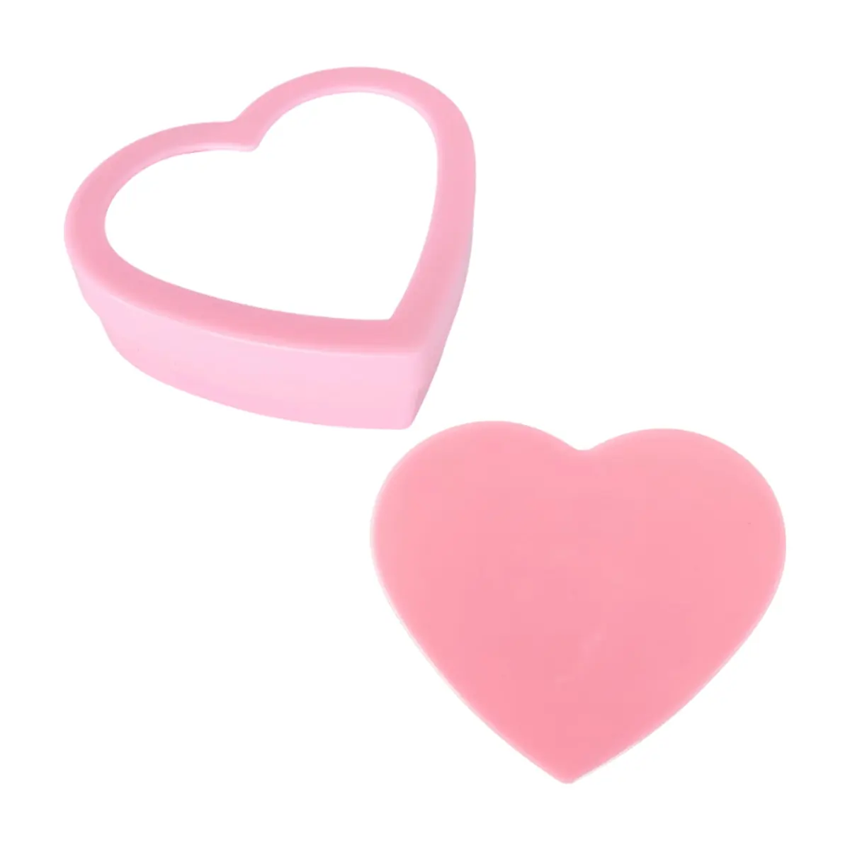 Estuche para anillos en forma de corazón rosado Gutza - Thumbnail 3