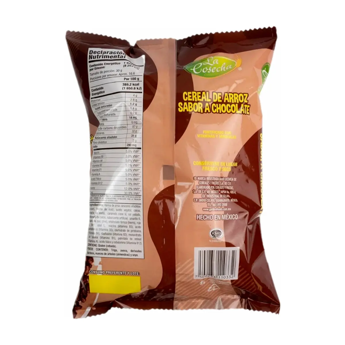 Cereal de arroz inflado con sabor a chocolate La Cosecha Golden Foods (500 g / 1.1 lb) - Thumbnail 3