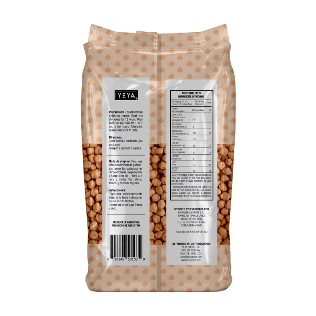 Garbanzos Yeya (5 x 1 kg / 2.2 lb) - Thumbnail 2