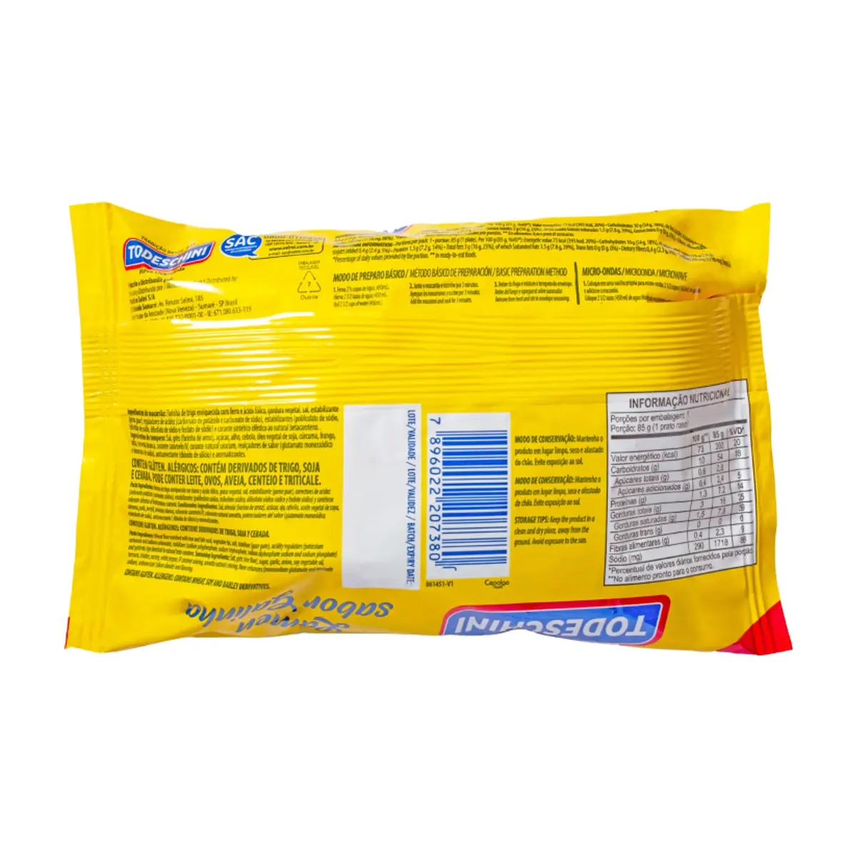 Fideos instantáneos sabor a pollo Todeschini (85 g / 2.99 oz) - Thumbnail 2
