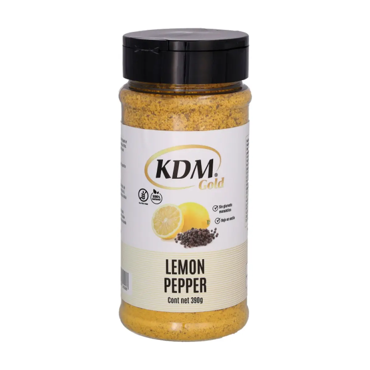 Sazón sabor limón con pimienta KDM Gold (390 g / 13.76 oz)