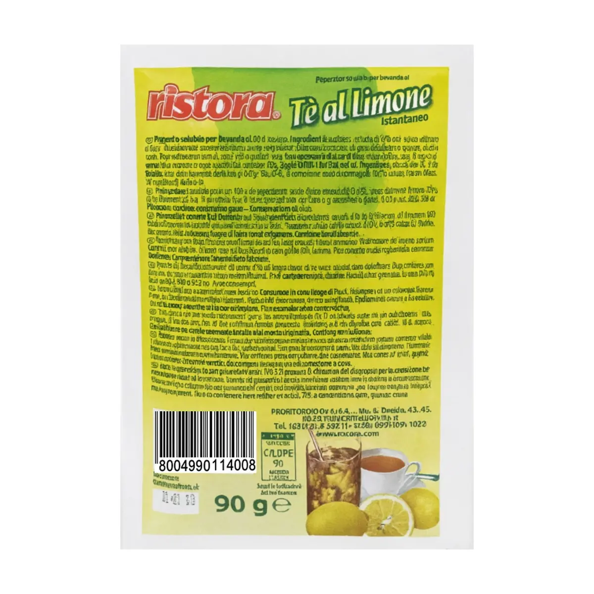 Té instantáneo sabor limón Ristora (90 g / 3.17 oz) - Thumbnail 8