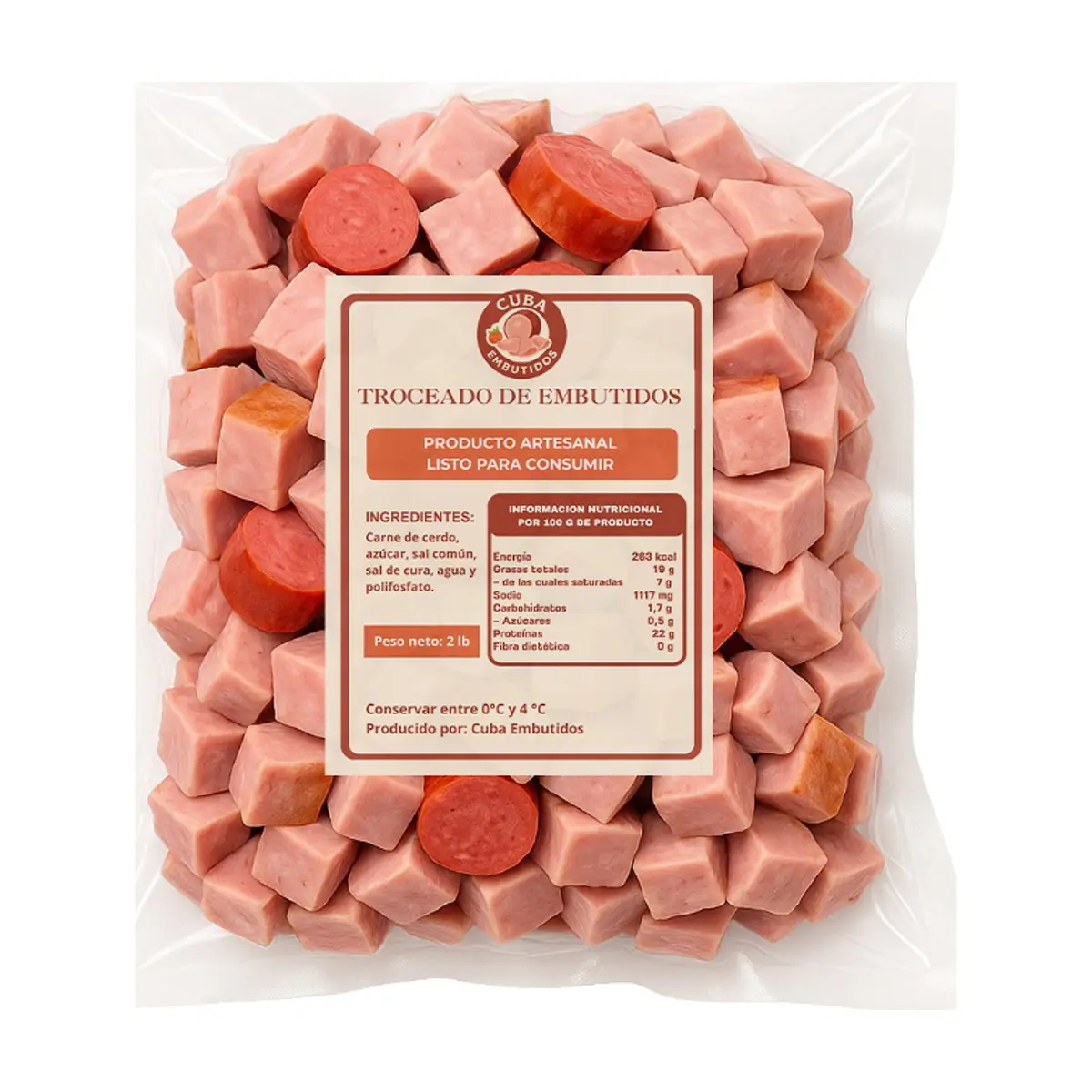 Troceado de embutidos Cuba Embutidos (907 g / 2 lb)