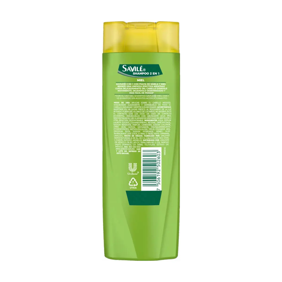Champú pulpa de sábila y miel Savilé (180 ml) - Thumbnail 2