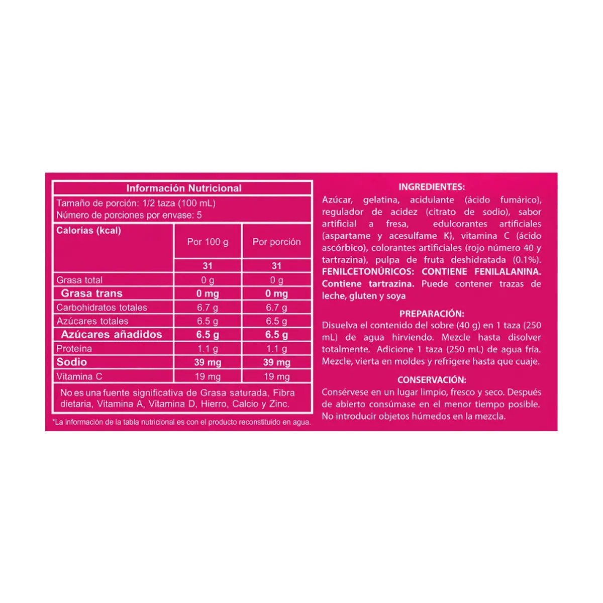 Gelatina sabor fresa Boom (40 g / 1.4 oz) - Thumbnail 6