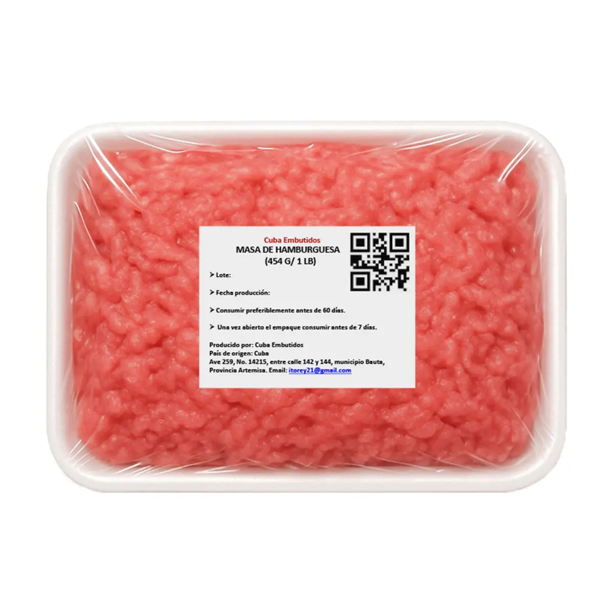 Masa de hamburguesa especial Cuba Embutidos (454 g / 1 lb) - Thumbnail 4